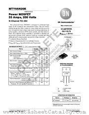 MTY55N20E datasheet pdf ON Semiconductor