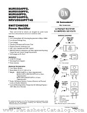 MUR550 datasheet pdf ON Semiconductor