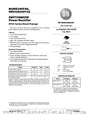 MURD340 datasheet pdf ON Semiconductor