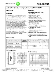 N01L63W3A datasheet pdf ON Semiconductor