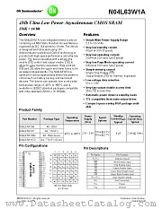 N04L63W1A datasheet pdf ON Semiconductor