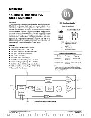 NB3N502 datasheet pdf ON Semiconductor