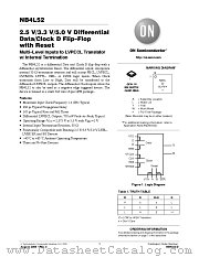 NB4L52 datasheet pdf ON Semiconductor