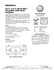 NBXDPA012 datasheet pdf ON Semiconductor