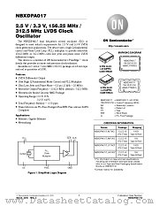 NBXDPA017 datasheet pdf ON Semiconductor