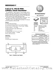 NBXHGA017 datasheet pdf ON Semiconductor
