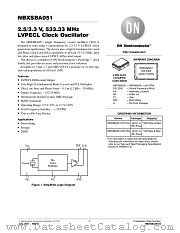 NBXSBA051 datasheet pdf ON Semiconductor