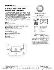 NBXSPA022 datasheet pdf ON Semiconductor