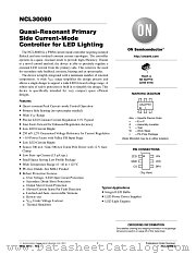 NCL30080 datasheet pdf ON Semiconductor