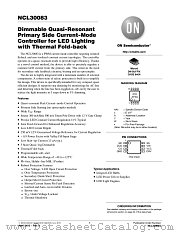 NCL30083 datasheet pdf ON Semiconductor