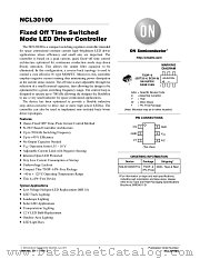 NCL30100 datasheet pdf ON Semiconductor