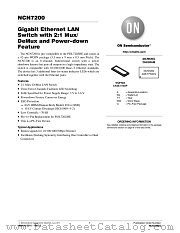 NCN7200 datasheet pdf ON Semiconductor