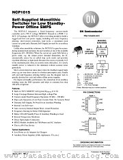 NCP1015 datasheet pdf ON Semiconductor