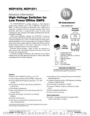 NCP1070 datasheet pdf ON Semiconductor