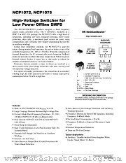 NCP1072 datasheet pdf ON Semiconductor