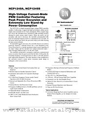 NCP1249 datasheet pdf ON Semiconductor