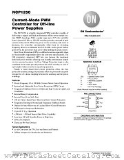 NCP1250 datasheet pdf ON Semiconductor