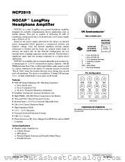 NCP2815 datasheet pdf ON Semiconductor