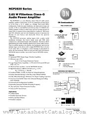 NCP2820 datasheet pdf ON Semiconductor