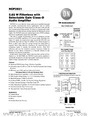 NCP2821 datasheet pdf ON Semiconductor