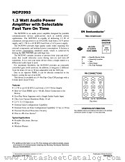 NCP2993 datasheet pdf ON Semiconductor