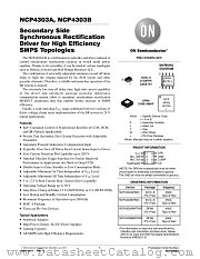 NCP4303 datasheet pdf ON Semiconductor