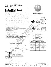NCP4423 datasheet pdf ON Semiconductor