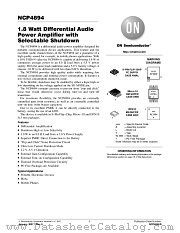 NCP4894 datasheet pdf ON Semiconductor