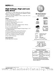 NCP5111 datasheet pdf ON Semiconductor