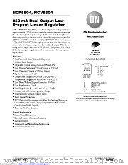 NCP5504 datasheet pdf ON Semiconductor