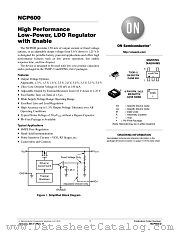 NCP600 datasheet pdf ON Semiconductor