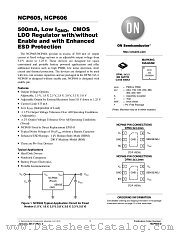 NCP605 datasheet pdf ON Semiconductor