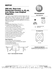 NCP707 datasheet pdf ON Semiconductor