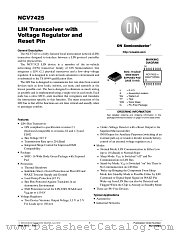 NCV7425 datasheet pdf ON Semiconductor