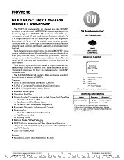 NCV7518 datasheet pdf ON Semiconductor