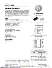 NCV7708A datasheet pdf ON Semiconductor