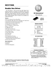 NCV7708B datasheet pdf ON Semiconductor
