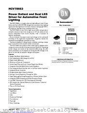 NCV78663 datasheet pdf ON Semiconductor