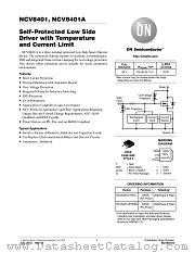 NCV8401 datasheet pdf ON Semiconductor