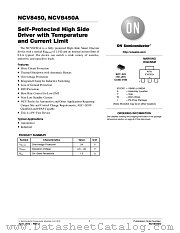 NCV8450 datasheet pdf ON Semiconductor