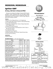 NGD8205N datasheet pdf ON Semiconductor
