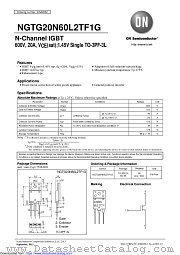 NGTG20N60L2TF1G datasheet pdf ON Semiconductor