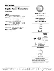 NJT4031NT3G datasheet pdf ON Semiconductor