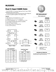 NLX2G00 datasheet pdf ON Semiconductor