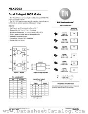 NLX2G02 datasheet pdf ON Semiconductor