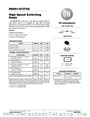 NSD914F3 datasheet pdf ON Semiconductor