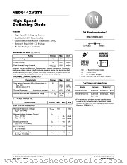 NSD914XV2T1 datasheet pdf ON Semiconductor