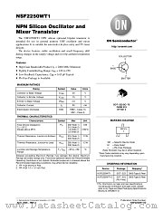 NSF2250WT1 datasheet pdf ON Semiconductor