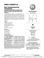 NSM21156DW6 datasheet pdf ON Semiconductor