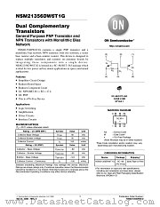 NSM21356DW6 datasheet pdf ON Semiconductor